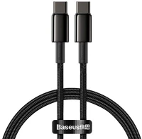 Baseus CATWJ-01 Tungsten gold usb-c-usb-c kábel, 100 w, 1 m (fekete) kép