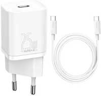 Baseus CCCJG25CE Hálózati töltő adapter, 25w, usb type-c aljzat, usb type-c kábellel kép