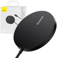 Baseus CCJJ040001 Simple mini3 mágneses vezeték nélküli töltő,15w (fekete) kép