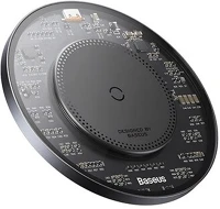 Baseus CCJJ050001 Simple 2 asztali töltő 15w, magsafe + type-c tápkábel, fekete kép