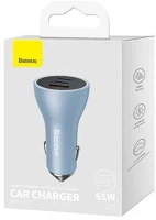 Baseus CGJP010003 Car charger golden contactor pro c+c+u 65w blue () kép