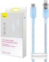 Baseus IN31909 Fast charging cable  usb-c to lightning  explorer series 2m, 20w (blue) kép