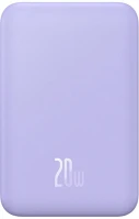 Baseus P10022107513-00 Magnetic mini powerbank 5000mah 20w (purple) kép