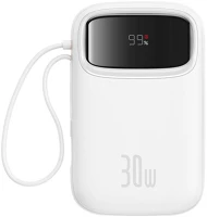 Baseus P10055008213-00 Qpow 2 10000mah 30w powerbank (white) kép