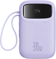 Baseus P10055008513-00 Qpow 2 10000mah 30w 2xusb-c powerbank (purple) kép