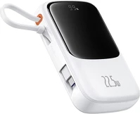 Baseus P10067101213-00 Qpow pro+ ppqdp10 10000mah li-ion powerbank fehér kép