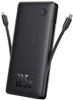 Baseus P10067501123-00 Airpow air lite vésztöltő usb+type-c aljzat 10000mah, led jelzés, fekete kép