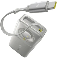 Baseus P10073701843-00 Free2pull powerbank kábellel 10000mah 30w szürke kép