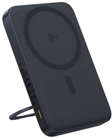 Baseus P10076802123-00 Picogo qi2 vésztöltő type-c aljzat 5000mah, kitámasztó, fekete kép