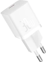 Baseus P10110902213-00 Gan5 mini 30w univerzális hálózati töltő adapter fehér +1m 100w kábel kép