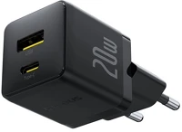 Baseus P10111608113-00 Palm hálózati töltő usb+type-c aljzat 20w, pd gyorstöltő 3.0, fekete kép