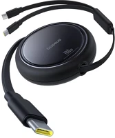 Baseus P10318602111-00 Kábel usb-c 2w1  fényes tükör, c+c / 100w / 1m (czarny) kép