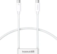 Baseus P10365200211-05 Fast charging cable  superior 2 usb-c to usb-c 240w, 1,8m (white) kép