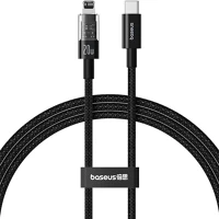 Baseus P10373001111-00 Gem usb-c to ip lightning fast charging cable 20w 1m black kép