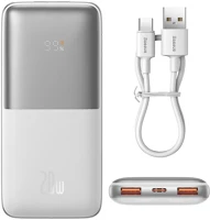 Baseus PPBD040202 Külső akkumulátor, 10000 mah, 20w, okostelefonhoz és tabletpc-hez, 2 x kép