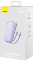 Baseus PPMD020105 Powerbank  comet 20000mah, usb do usb-c, 22.5w (purple) kép