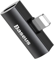 Baseus PT6953156287143 Baseus l46 adapter - 2in1 audio + töltő (lightning) adapter iphone kép
