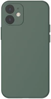 Baseus RS107735 Apple iphone 12 mini, szilikon tok,  liquid, sötétzöld kép