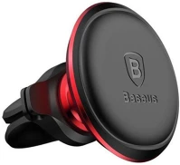 Baseus SUGX020009 Car mount magnetic car air vent phone holder, red/ black () kép