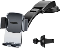 Baseus SUYK000001 Easy control clamp autós tartó szellőzőrácshoz / műszerfalhoz (fekete) kép
