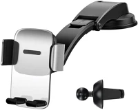 Baseus SUYK000012 Autós tartó, univerzális, szellőzőre vagy műszerfalra rögzíthető, 4 kép
