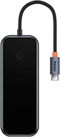 Baseus WKJZ010213 Acmejoy 5 az 1-ben hub usb-c - 2xusb 3.0 usb 2.0 usb-c pd hdmi sötétszürke kép