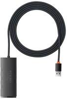 Baseus WKQX030201 Lite series 4 az 1-ben usb - 4x usb 3.0 hub 2m fekete kép