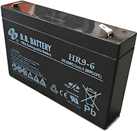 B.b. battery HR9-6 6V 9AH Hr9-6 6v 9ah zárt gondozás mentes highrate agm akkumulátor t2 kép