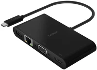 Belkin AVC004BTBK Usb-c multimedia + charge adapter 100w black kép