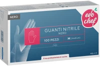 Berica DA503XSZADEVOGUN215L Evo chef egyszerhasználatos nitril kesztyű fekete, l, 100 darabos kép