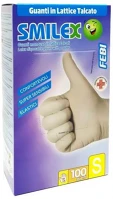 Bericah ALDBER-GU102S Berica smilex febi egyszerhasználatos latex fehér s, 100 db / doboz, 10 dob/karton kép
