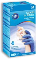 Bericah ALDBER-GU115M Berica skin blue nitril egyszerhasználatos nitril kesztyű kék m, 100 db /doboz 10doboz/karton kép