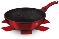Berlinger haus BH/6166 Metallic line burgundy edition 30 cm wok + ajándék karcolásvédő kép