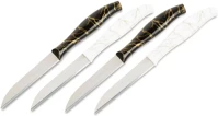 Bewello 56316A Konyhai kés készlet - 15 cm - fekete/fehér - 4 db / csomag (56316a) kép