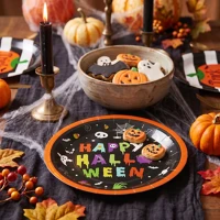 Bewello 56630B halloween-i papírtányér - 