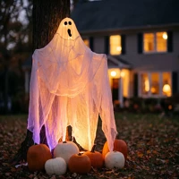 Bewello 56639 Halloween dekoráció - szellem fátyol - 2,15 x 1,52 m - fehér (56639) kép