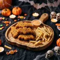 Bewello 56642 halloween-i tálaló/kínáló tál fogantyúval kép