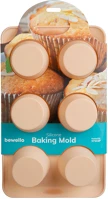 Bewello 57532P Szilikon sütőforma - muffin - 30 x 18 x 4,2 cm () kép