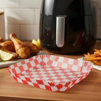 Bewello BW1030B Air fryer sütőpapír - olaj nélküli sütőhöz - kockás, négyzet - 23 kép