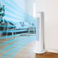 Bewello BW2053WH-1 oszlopventilátor 77cm Időzíthető álló ventilátor 45w bw2053bk kép