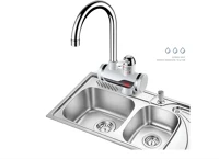 Bewello VAR1036 alsó Csatlakozós, Vízmelegítő Csaptelep, LCD Kijelzővel , Ezüst kép