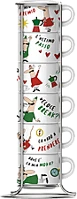 Bialetti TAZZ202 ESPRESSO Tazz202 espresso csésze szett, állvánnyal, 6db-os kép