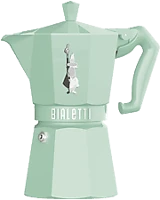 Bialetti 9058 9058 moka exclusive 6 adagos kotyogós kávéfőző, zöld kép
