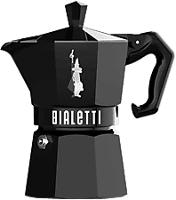 Bialetti 9065 9065 moka exclusive 3 adagos kotyogós kávéfőző, fekete kép