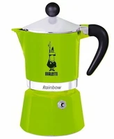 Bialetti 4972 Rainbow 3 személyes zöld kotyogós kávéfőző kép