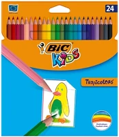 Bic 07.02292 Színes ceruza  kids tropicolors hatszögletű 24 darabos kép
