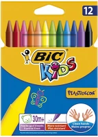 Bic PLASTIDECOR 12DB-OS Zsírkréta  kids plastidecor 12db-os készlet kép
