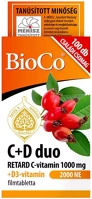 Bioco 1000MG + D3-VITAMIN 2000NE C+d duo retard c-vitamin 1000mg + d3-vitamin 2000ne tabletta 100db kép