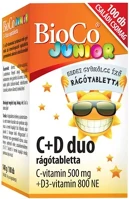 Bioco 14.01656 Vitamin  junior c + d duo családi rágótabletta 100 darab kép