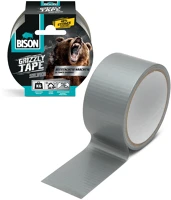 Bison GLB12497 Grizzly szupererős szöveterősített ragasztószalag - szürke - 10 m kép